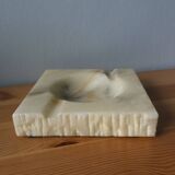 Marble or alabaster ashtray