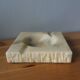 Marble or alabaster ashtray