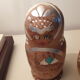 Russian doll in solid wood matriochka