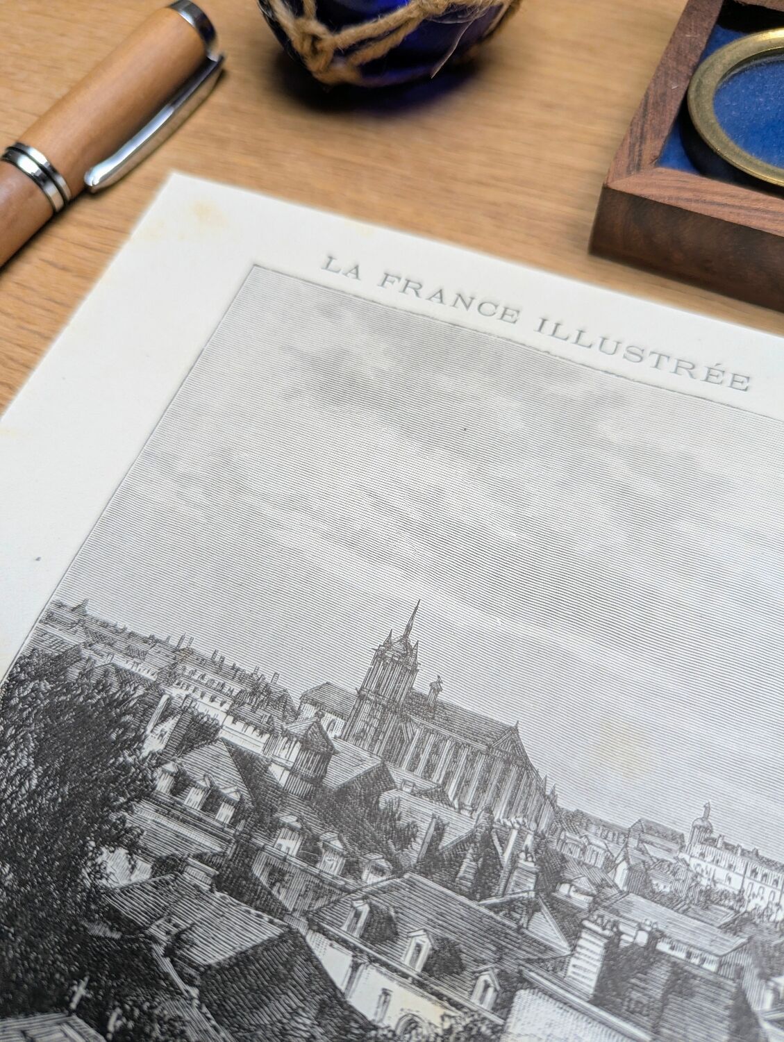Le Mans, printed illustration from 1883.