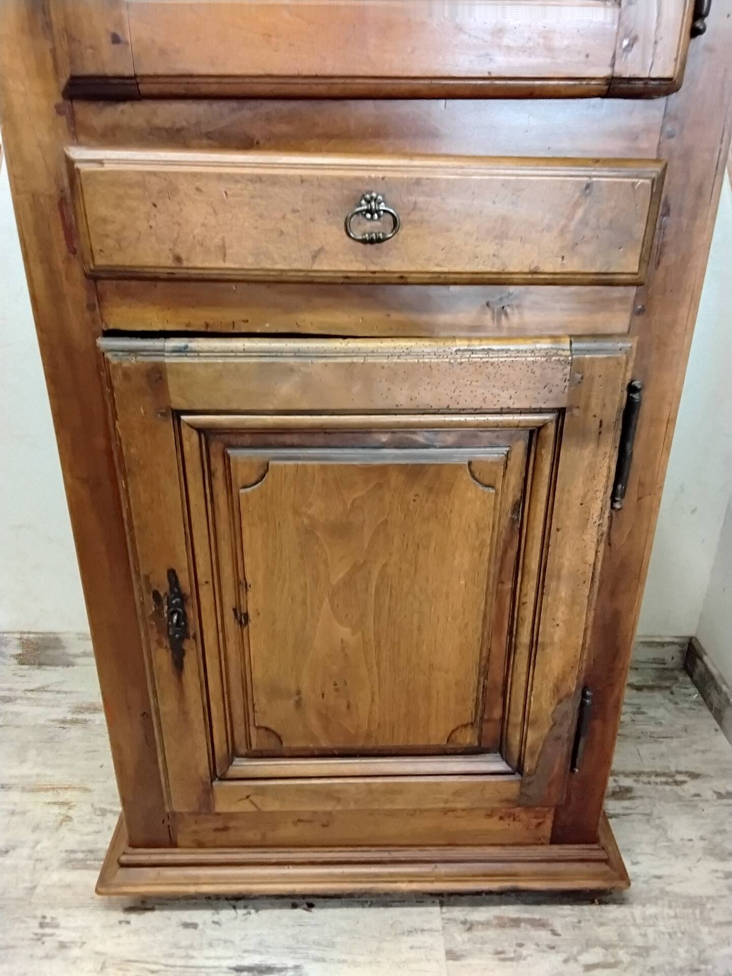 Antique wardrobe standing man