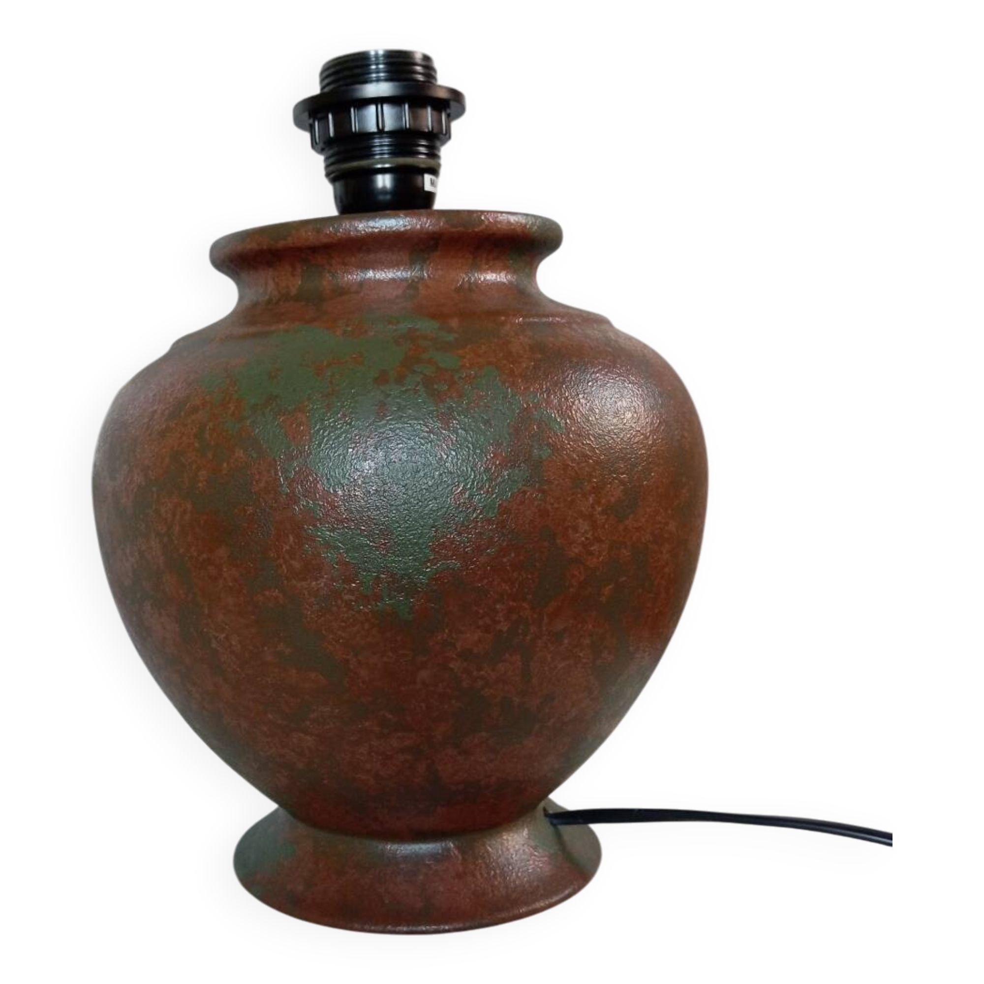 Vintage, aged copper metal lamp base