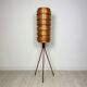 1960s vintage Danish bentwood teak floor lamp