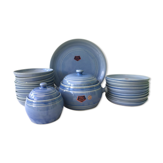 Service lavender blue sandstone plates