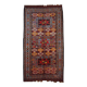 Handmade antique Persian Kurdish rug 122cm x 243cm 1880s - 1B419