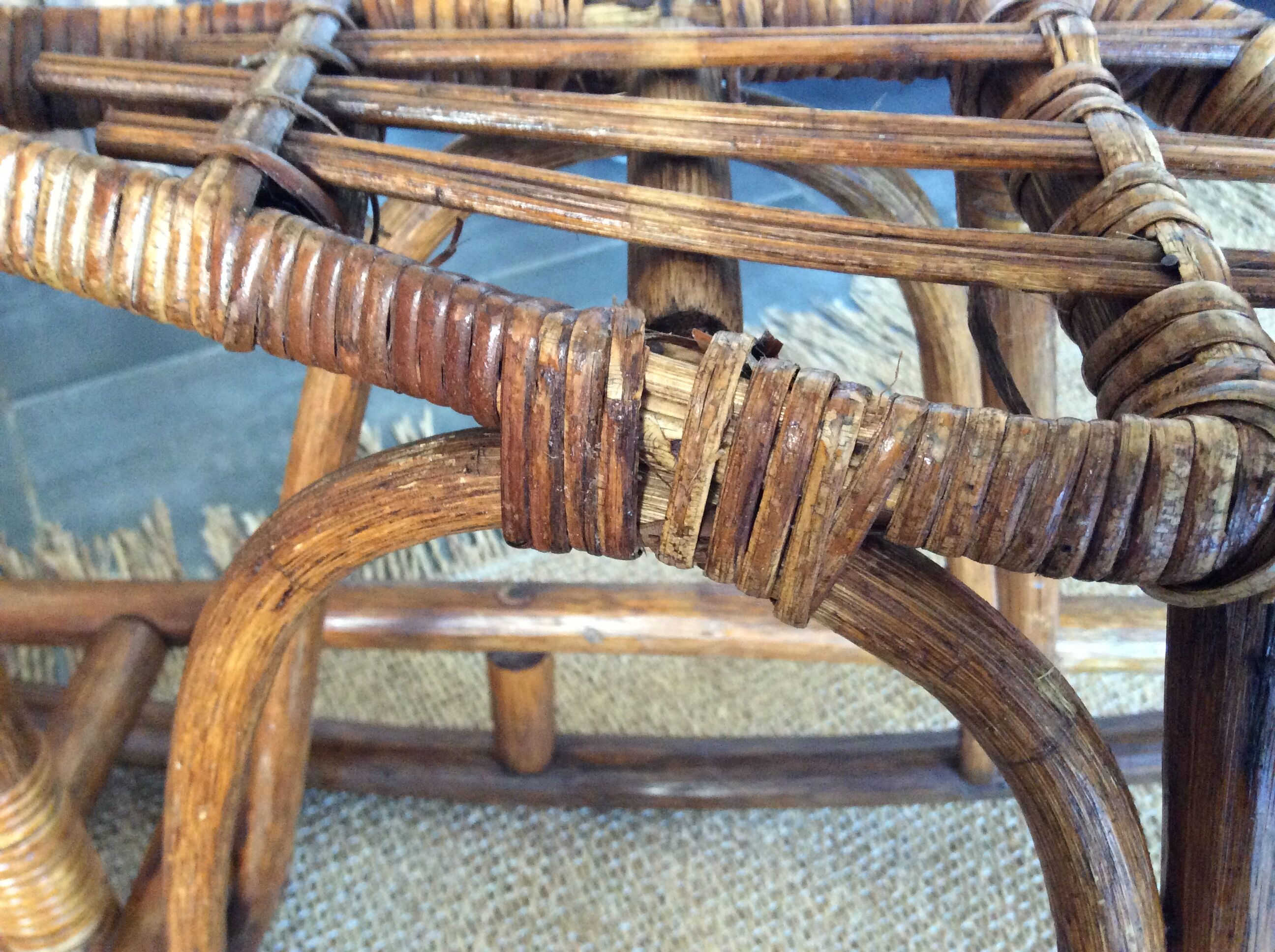Rattan rocking horse