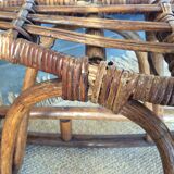Rattan rocking horse