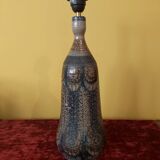 Quimper Courjault ceramic lamp base, 1970