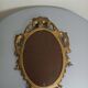 Small vintage Italian golden mirror in rococo baroque style from Italy, 1960s.