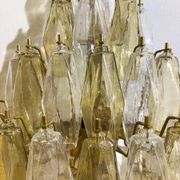 Pair of Murano Glass "Poliedri" Wall Sconces by Carlo Scarpa for Venini, 19