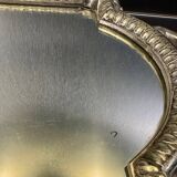 Silver metal mirror tray