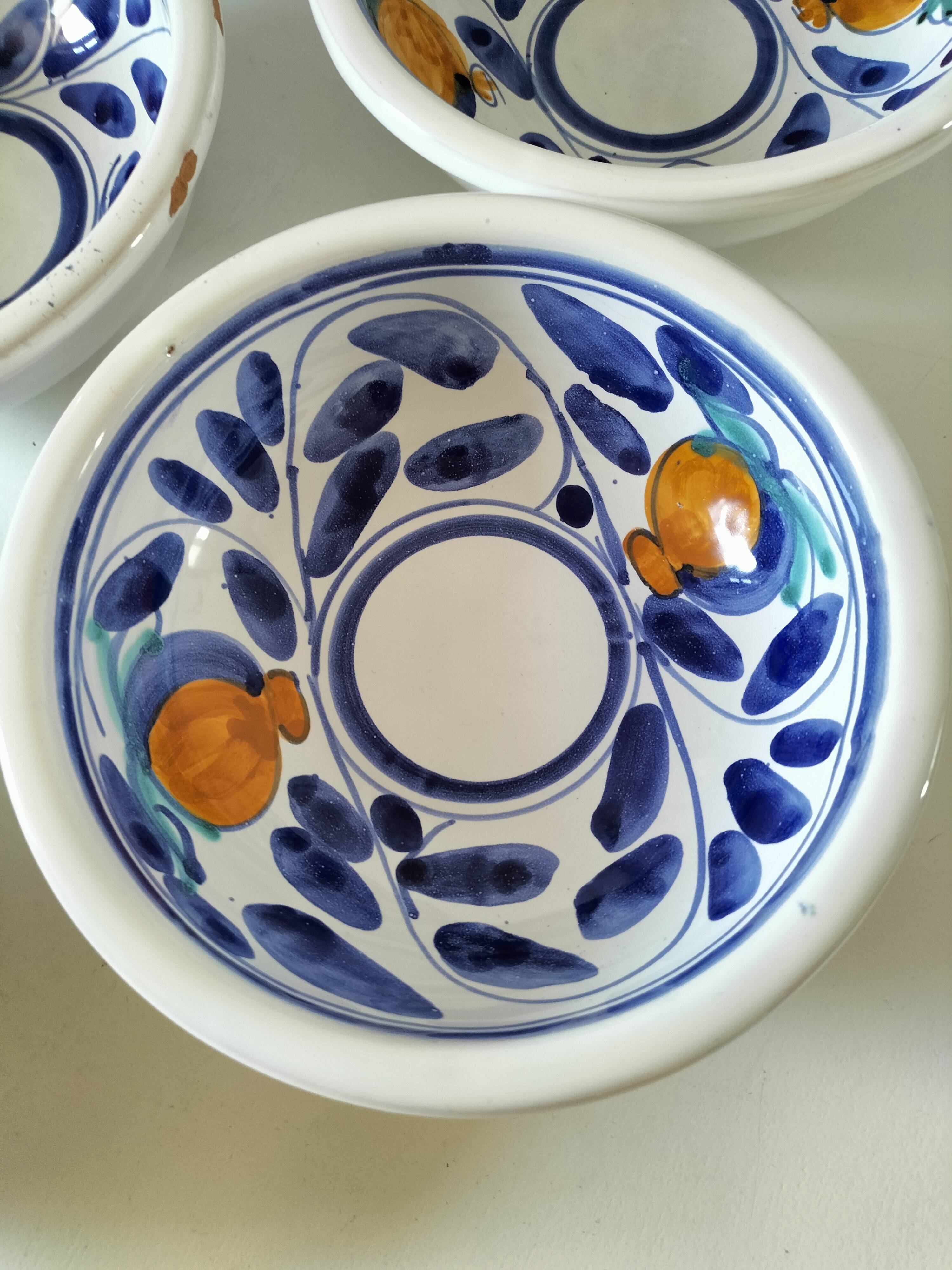 6 hand-painted ceramics – Desuir - Sicily