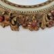 Large round wall mirror, baroque, floral pattern, rococo, 1970s