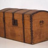 Antique trunk with metal frame (c.1900) #80