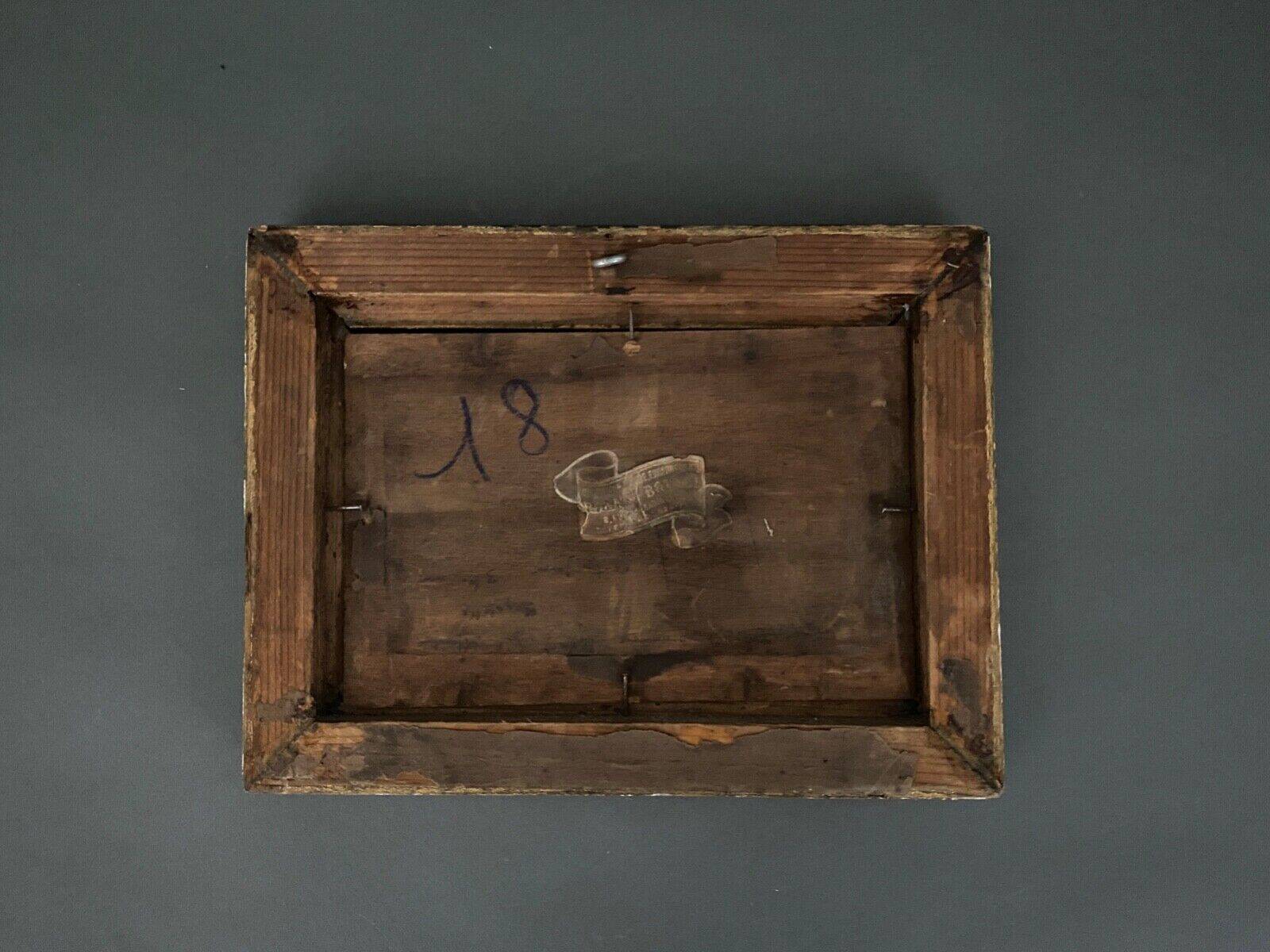 Oil on wood by E. Cousin Crusyn Paris the quays of the Seine 1904