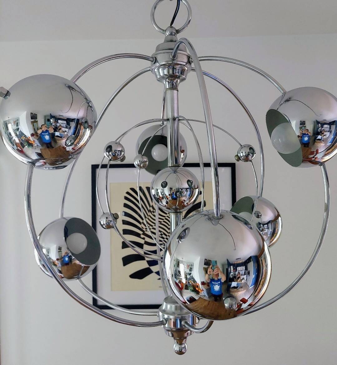 Italian Space Age chandelier, 1970s