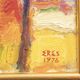 A.Eres Vintage Original Oil on canvas Painting, Expessionist, Signed 1976