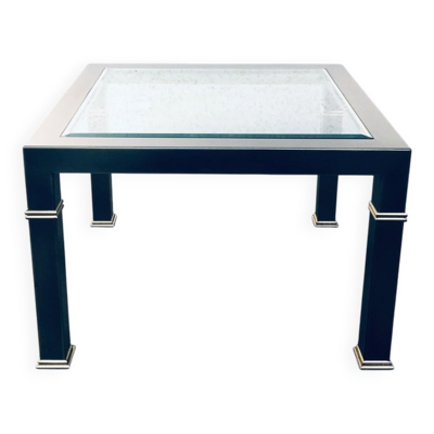 Vintage Postmodern Brushed Metal Coffee Table from Belgo Chrom / Dewulf Selection, 1980s