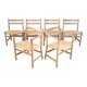 Set of 6 dining chairs model CH46 and CH47 by Hans J. Wegner