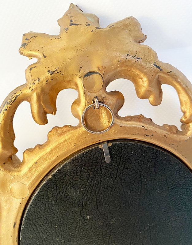 Golden mirror - 28x19cm