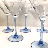 Set of 7 martini glasses