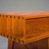 Bureau en teck moderne du milieu du siècle, années 1980