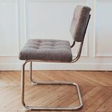 Fauteuil de bureau vintage rénové, Cantilever au pied luge