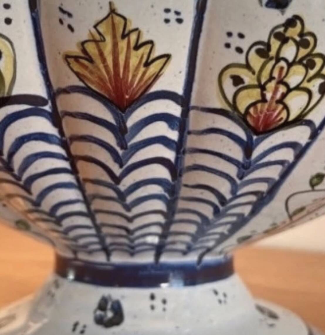 Old Rouen Earthenware Cup