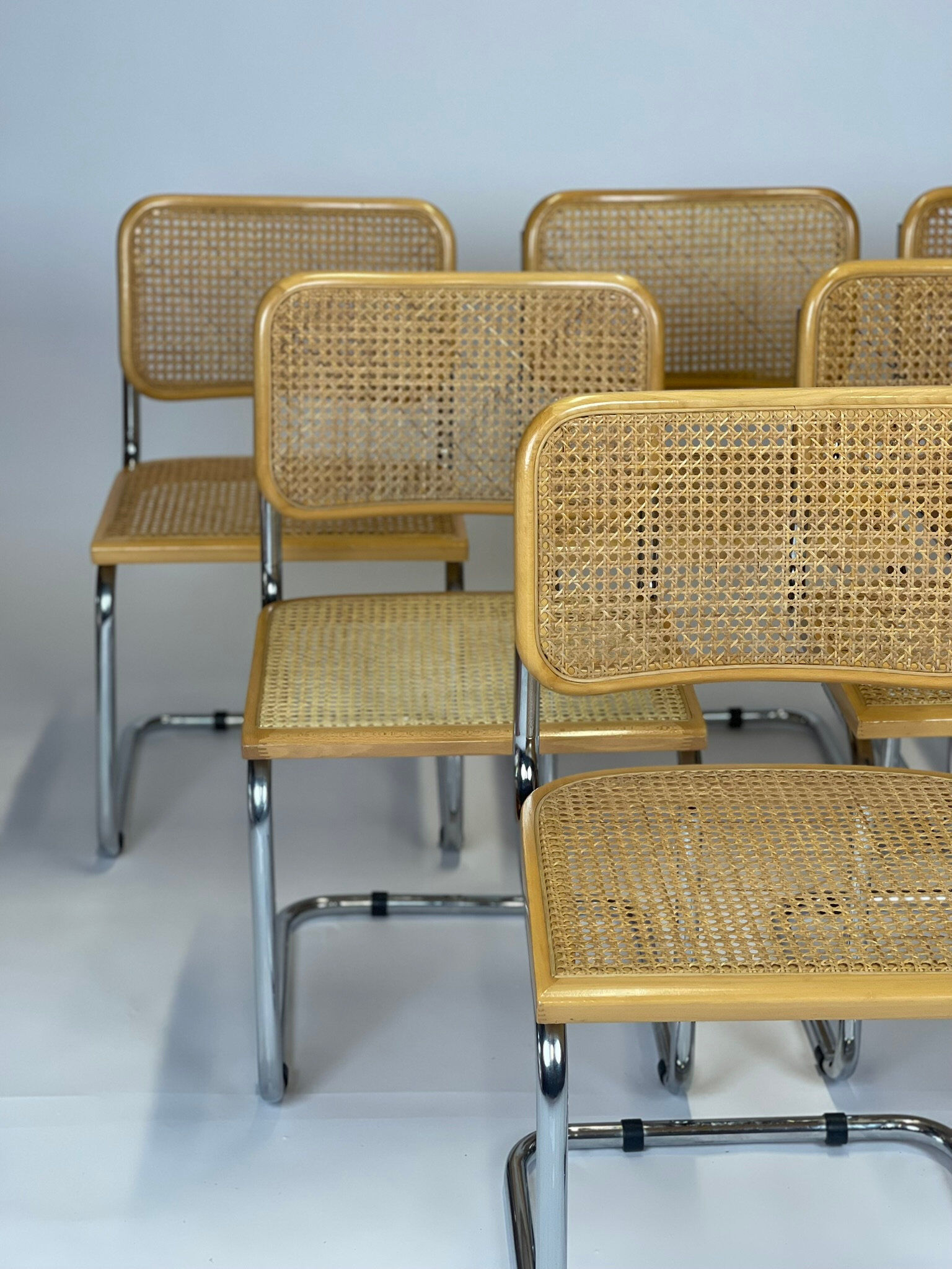 Set of 6 Marcel Breuer B32 model chairs