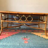 Rattan coffee table