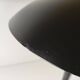 Black mushroom lamp Aluminor years 80