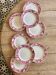 Set of 8 old flat plates, Rostand model from Sarreguemines