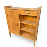 Parisian buffet, raw oak, compass legs, 1950.