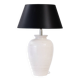 Lampe de table en céramique italienne Bitossi noir blanc grande
