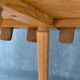 Banquette d’angle brutaliste en chêne – design européen, années 60/70
