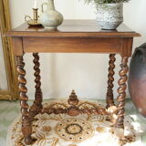 Table d'appoint, console style Louis XIII en noyer