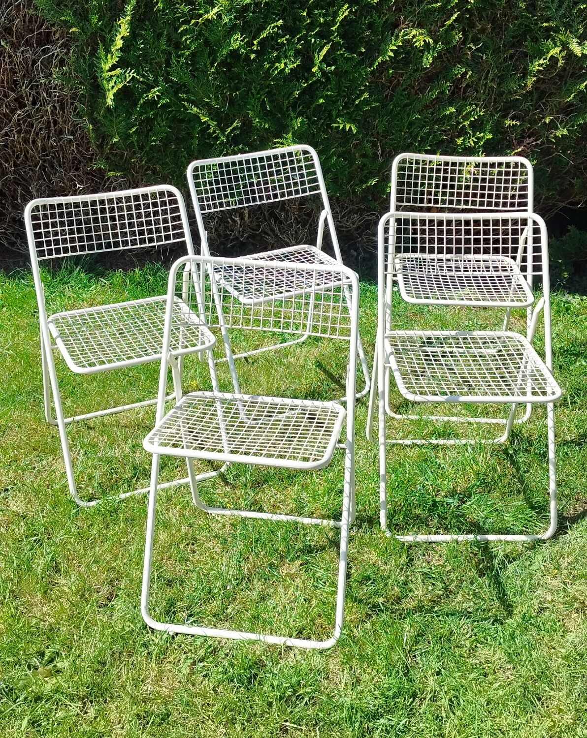 5 folding chairs Ted Net Niels Gammelgaard Ikea 1970