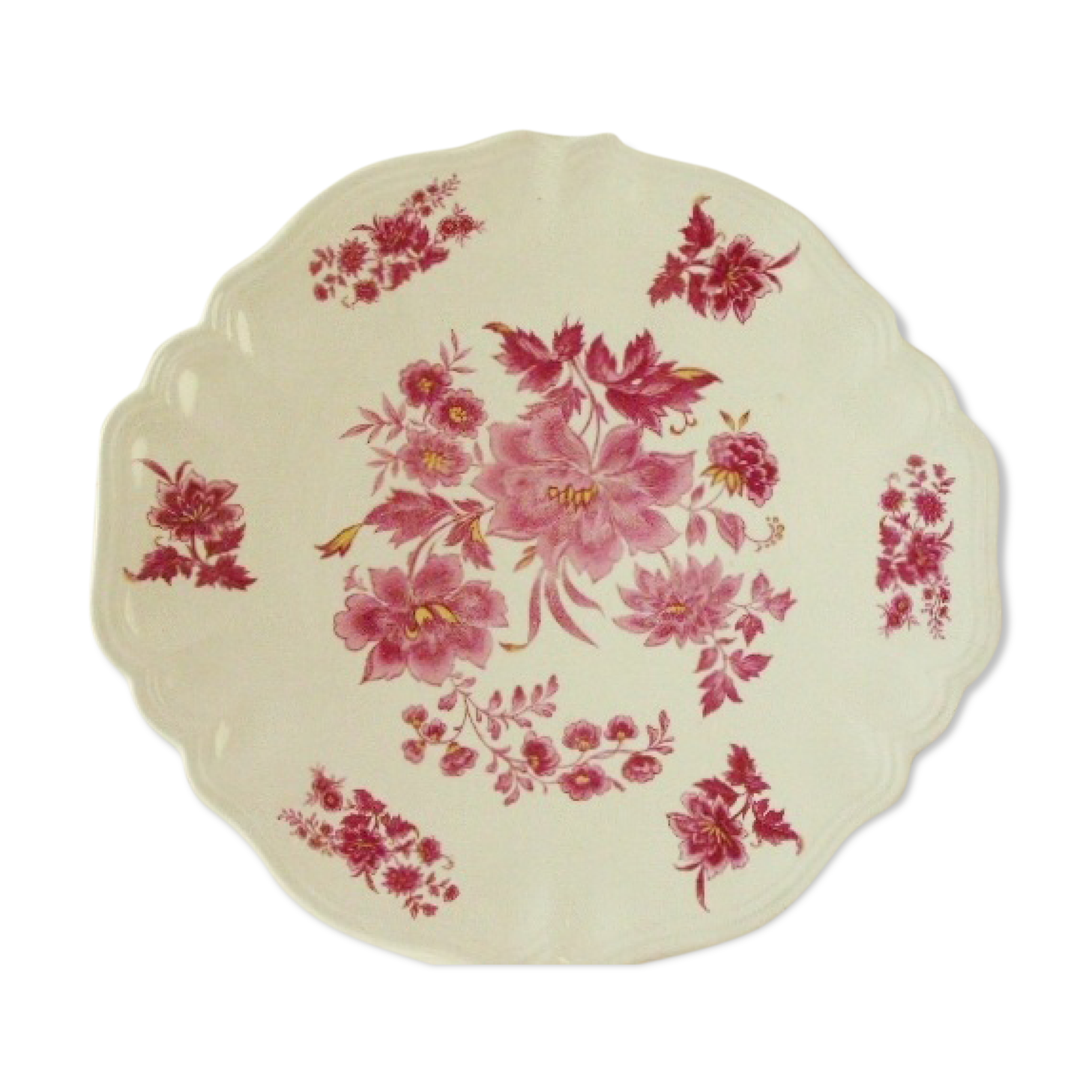 Old-eared dish Sarreguemines aubusson collection