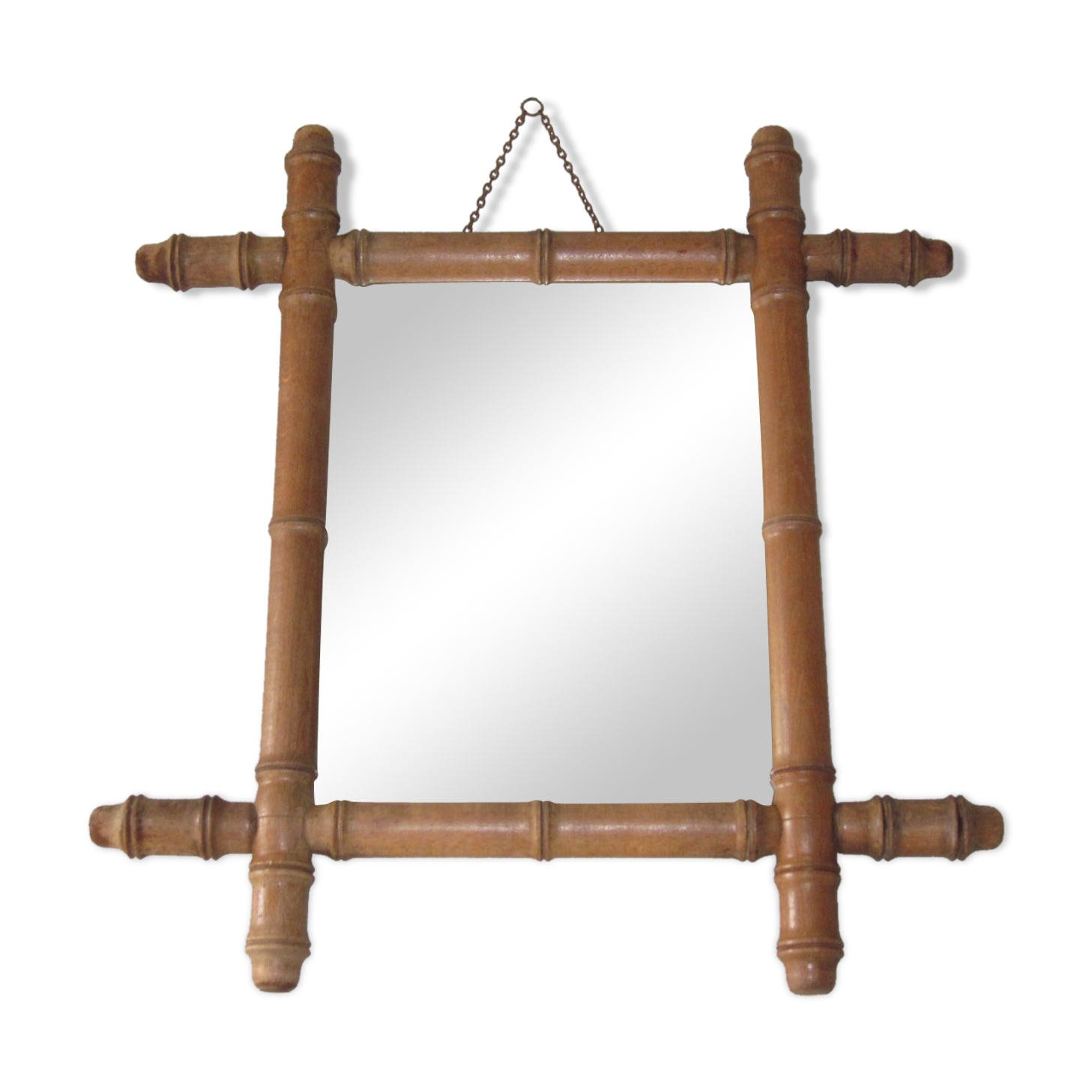 Bamboo mirror 47x44cm