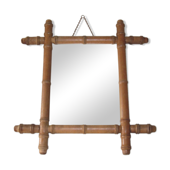 Bamboo mirror 47x44cm