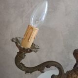 Bronze chandelier.