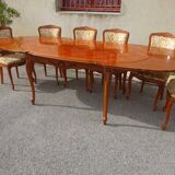 Oval table, Regency style, integrated extensions