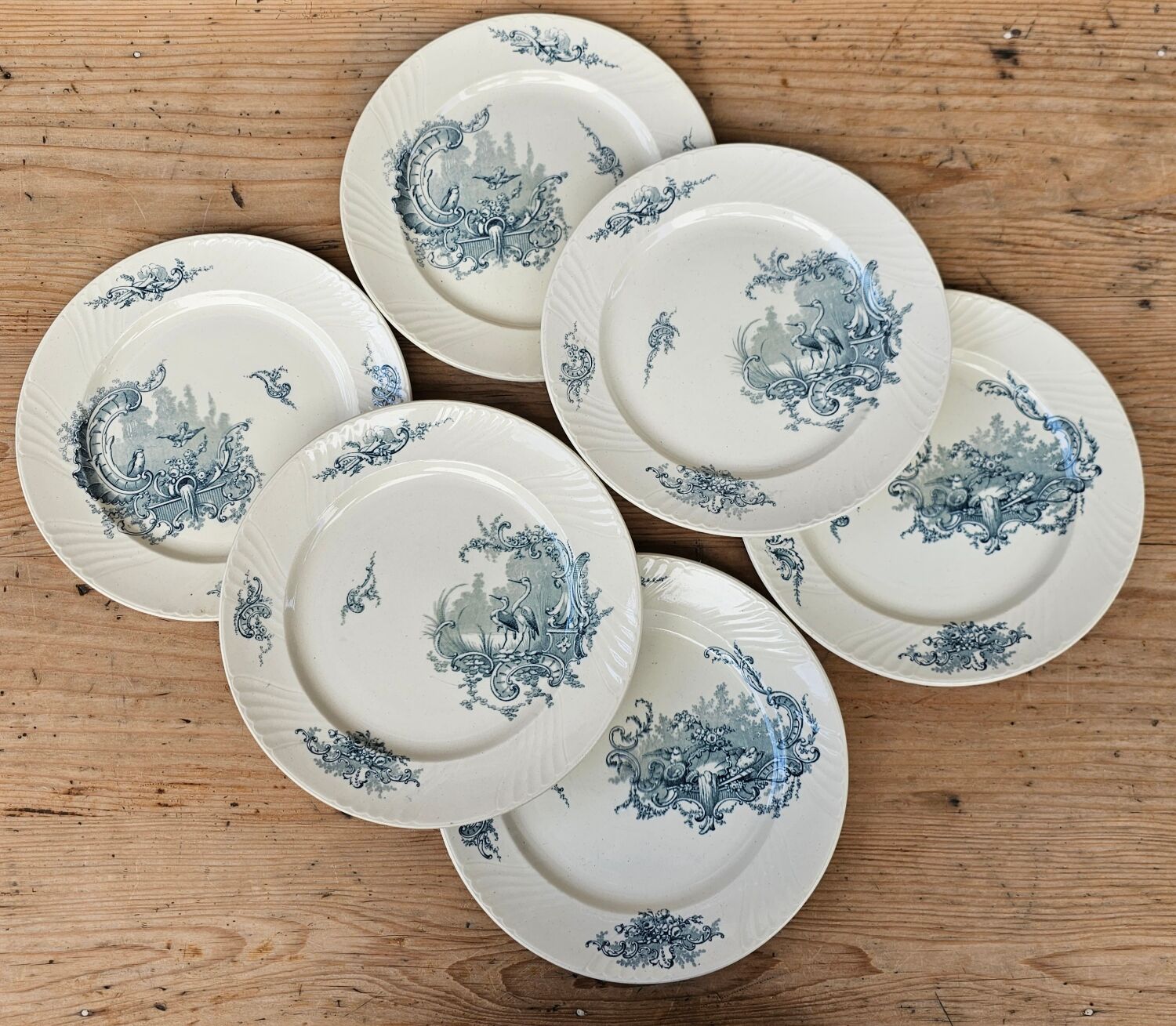 Lunéville “Rocailles” flat plates