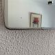 Vintage mirror 1960 triptych ivory barber - 24 x 59 cm