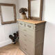 Chest of drawers in solid elm