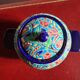 Cloisonné enamel tea service from Longwy in excellent condition.