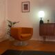 B&B Italia fauteuil design orange vintage / collector