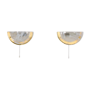 Paire d’appliques ‘demi-lune’
