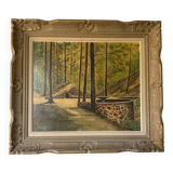 Oil on canvas "Luminous Underwood" – Signed Ph. Guisset – 19