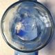 Vintage blue fan vase